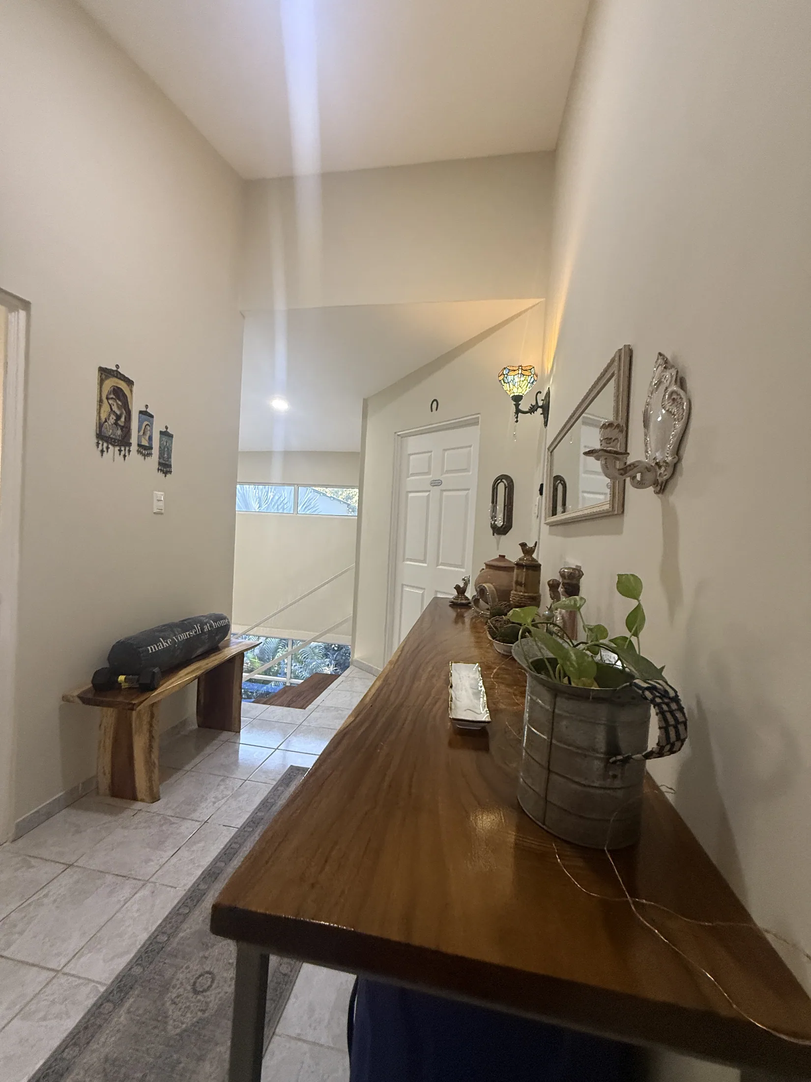 Bedroom hallway console